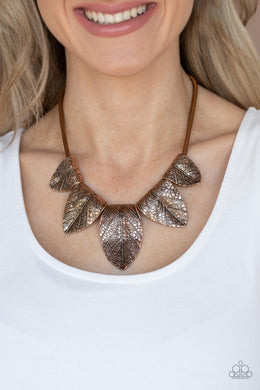 Garden Gatherer - Paparazzi Copper Necklace - BlingbyAshleyNicole