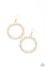 Load image into Gallery viewer, Glowing Reviews | Paparazzi Gold Earrings - BlingbyAshleyNicole
