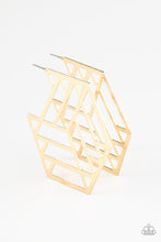 Load image into Gallery viewer, Gotta Get GEO-ing | Paparazzi Gold Earrings - BlingbyAshleyNicole