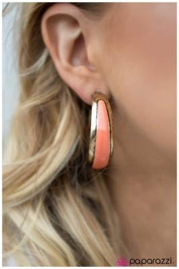 Gypsy Rumba - Paparazzi Peach Hoop Earring - BlingbyAshleyNicole