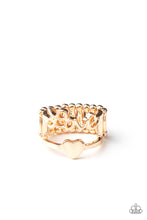 Load image into Gallery viewer, Heartstring Harmony | Paparazzi Gold Ring - BlingbyAshleyNicole