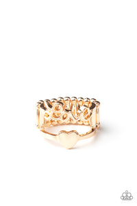 Heartstring Harmony | Paparazzi Gold Ring - BlingbyAshleyNicole