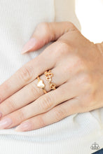 Load image into Gallery viewer, Heartstring Harmony | Paparazzi Gold Ring - BlingbyAshleyNicole