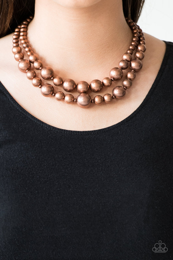I Double Dare You | Paparazzi Copper Necklace - BlingbyAshleyNicole