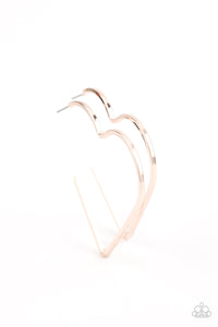I HEART a Rumor | Paparazzi Gold Hoop Earring - BlingbyAshleyNicole