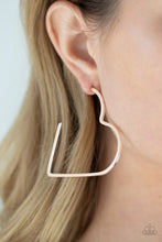 Load image into Gallery viewer, I HEART a Rumor | Paparazzi Gold Hoop Earring - BlingbyAshleyNicole