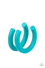 Load image into Gallery viewer, I WOOD Walk 500 Miles | Paparazzi Blue Earrings - BlingbyAshleyNicole