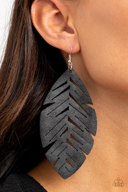 Paparazzi Black Earrings | I Want to Fly - BlingbyAshleyNicole