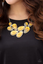 Load image into Gallery viewer, Iridescently Irresistible - Paparazzi Yellow Necklace - BlingbyAshleyNicole