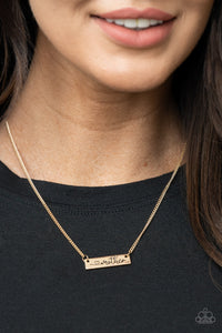 Joy of Motherhood | Paparazzi Gold Necklace - BlingbyAshleyNicole