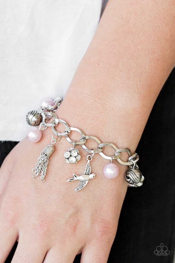 Lady Love Dove - Paparazzi Pink Bracelet - BlingbyAshleyNicole