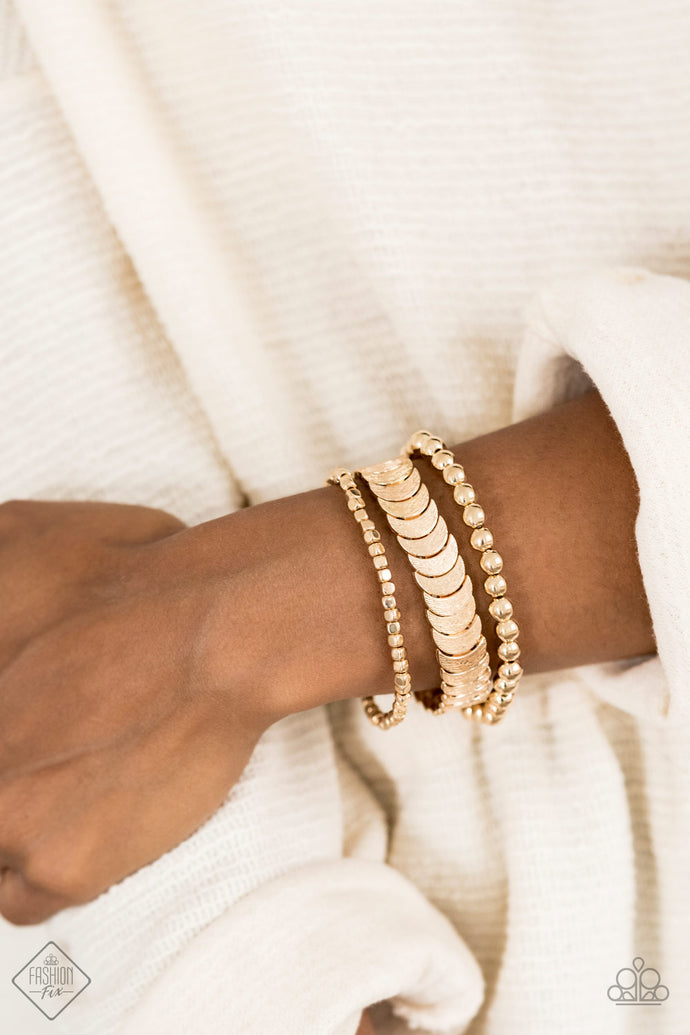 LAYER It On Me - Paparazzi Gold Bracelet - BlingbyAshleyNicole
