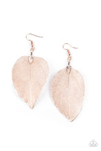 Load image into Gallery viewer, Leafy Legacy | Paparazzi Rose Gold Earrings - BlingbyAshleyNicole