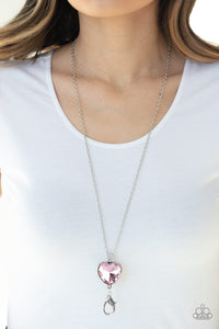 Lovely Luminosity - Paparazzi Pink Necklace/Lanyard - BlingbyAshleyNicole