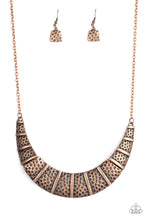 Load image into Gallery viewer, Metallic Mechanics - Paparazzi Copper Necklace - BlingbyAshleyNicole