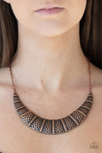 Load image into Gallery viewer, Metallic Mechanics - Paparazzi Copper Necklace - BlingbyAshleyNicole