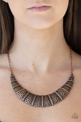 Metallic Mechanics - Paparazzi Copper Necklace - BlingbyAshleyNicole