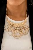 Metro Eclipse - Paparazzi Gold Necklace - BlingbyAshleyNicole