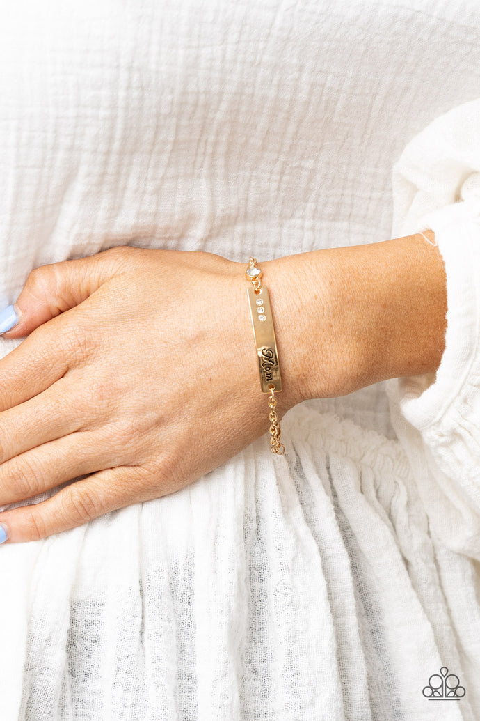 Mom Always Knows | Paparazzi Gold Bracelet - BlingbyAshleyNicole