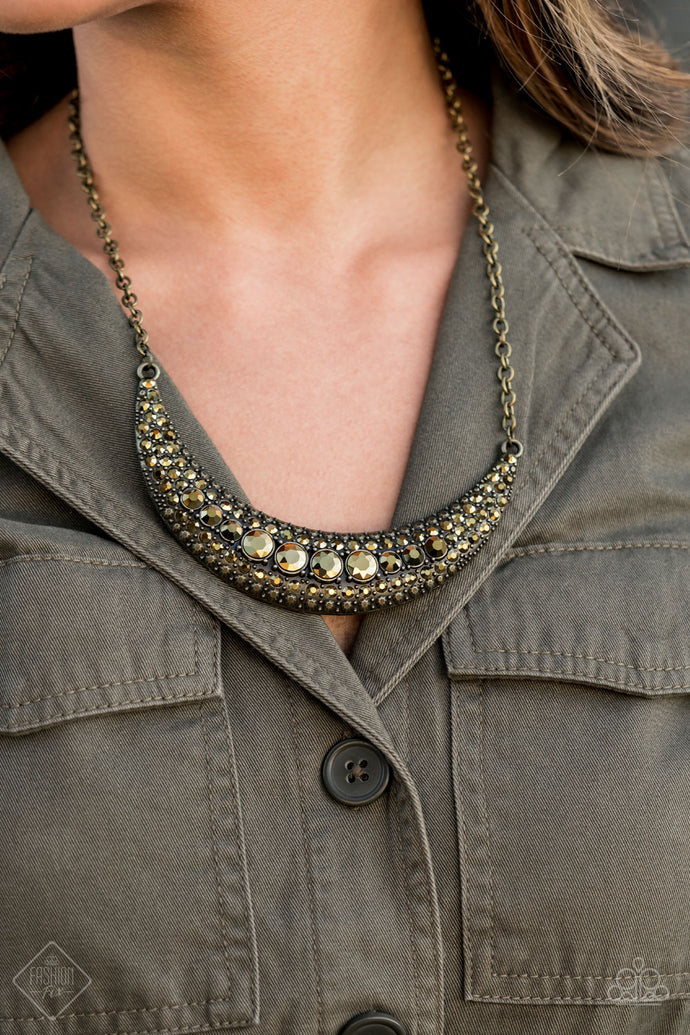 Moon Child Magic - Paparazzi Brass Necklace - BlingbyAshleyNicole