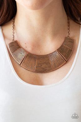 More Roar - Paparazzi Copper Necklace - BlingbyAshleyNicole