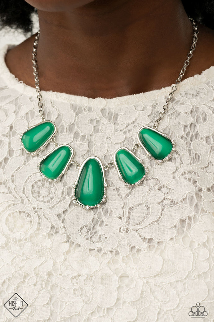 Newport Princess | Paparazzi Green Necklace - BlingbyAshleyNicole