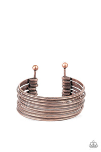 Now Watch Me Stack | Paparazzi Copper Bracelet - BlingbyAshleyNicole