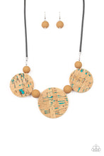 Load image into Gallery viewer, Pop The Cork - Paparazzi Blue Cork Necklace - BlingbyAshleyNicole