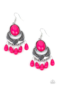 Prairie Flirt | Paparazzi Pink Earrings - BlingbyAshleyNicole