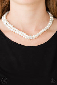 Put On Your Party Dress | Paparazzi Pearl Choker Necklace - BlingbyAshleyNicole