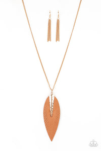Quill Quest | Paparazzi Gold Necklace - BlingbyAshleyNicole