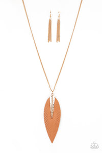Quill Quest | Paparazzi Gold Necklace - BlingbyAshleyNicole