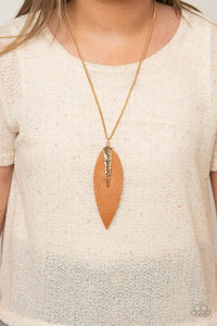 Quill Quest | Paparazzi Gold Necklace - BlingbyAshleyNicole