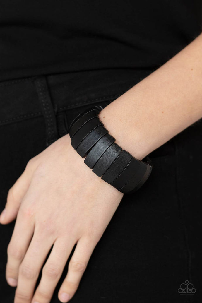 Raise The BARBADOS | Paparazzi Black Bracelet - BlingbyAshleyNicole