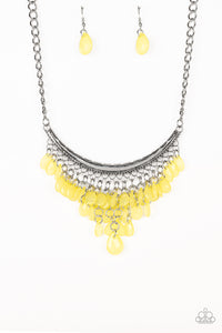 Rio Rainfall - Paparazzi Yellow Necklace - BlingbyAshleyNicole