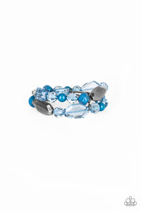 Rockin Rock Candy | Paparazzi Blue Bracelet - BlingbyAshleyNicole