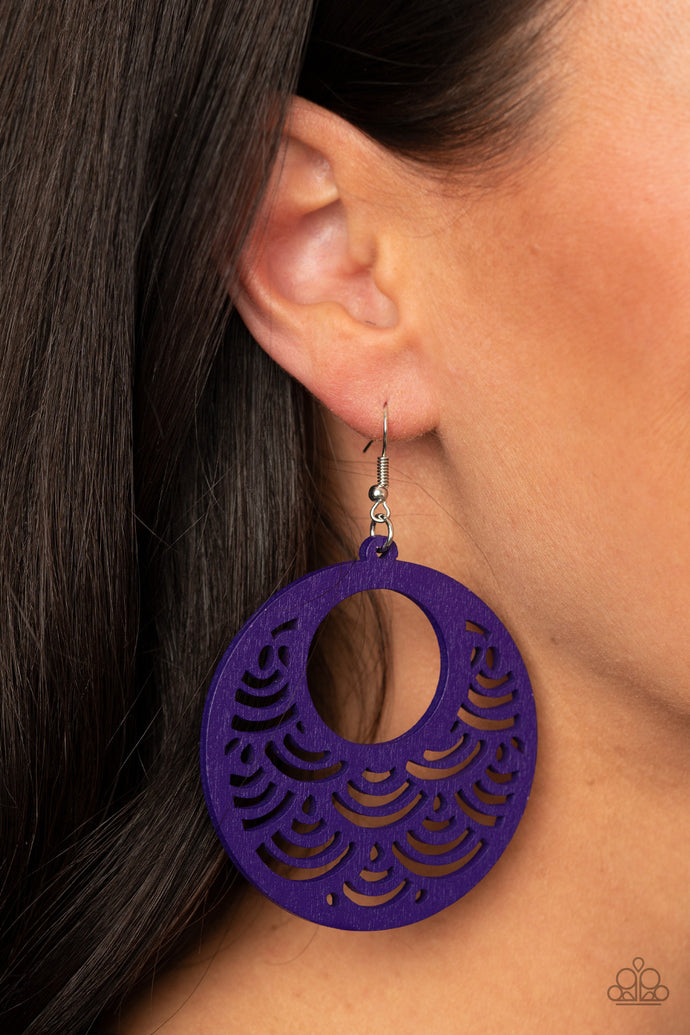 SEA Le Vie! | Paparazzi Purple Earring - BlingbyAshleyNicole