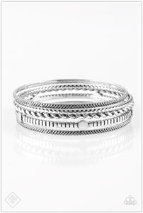 When The Going Get Rough - Silver Bracelet - BlingbyAshleyNicole