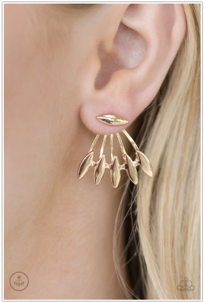 Radically Rebel - Gold Earring - BlingbyAshleyNicole