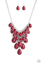 Load image into Gallery viewer, Shop &#39;Til You TEARDROP | Paparazzi Red Necklace - BlingbyAshleyNicole