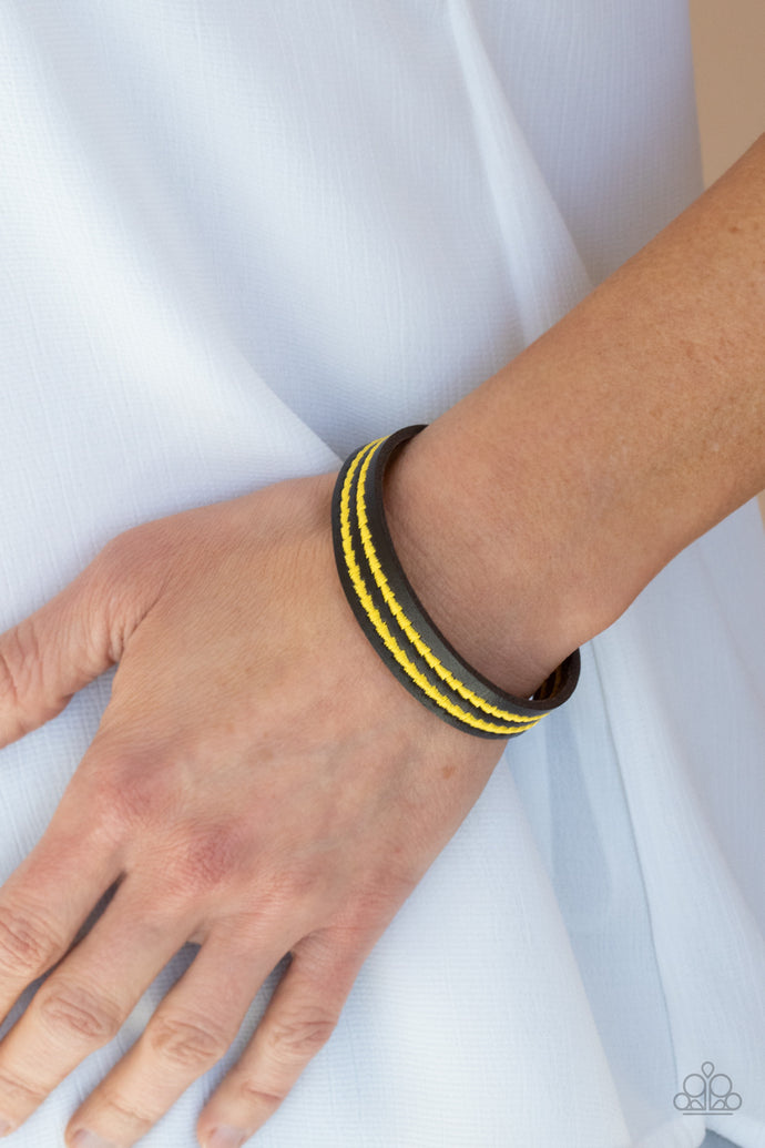 Show The Way | Paparazzi Yellow Bracelet - BlingbyAshleyNicole
