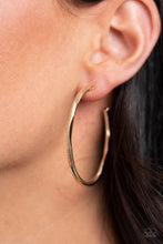 Load image into Gallery viewer, Spitfire - Paparazzi Gold Hoop Earrings - BlingbyAshleyNicole