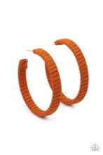 Load image into Gallery viewer, Suede Parade | Paparazzi Orange Earrings - BlingbyAshleyNicole