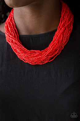 The Show Must CONGO On! | Paparazzi Red Necklace - BlingbyAshleyNicole