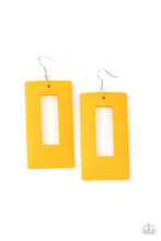 Load image into Gallery viewer, Paparazzi Yellow Earrings | Totally Framed - BlingbyAshleyNicole
