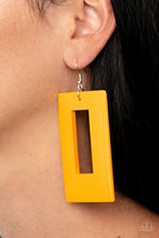 Load image into Gallery viewer, Paparazzi Yellow Earrings | Totally Framed - BlingbyAshleyNicole