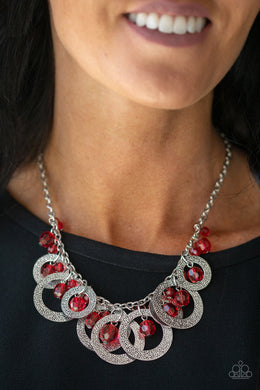 Turn It Up - Paparazzi Red Necklace - BlingbyAshleyNicole