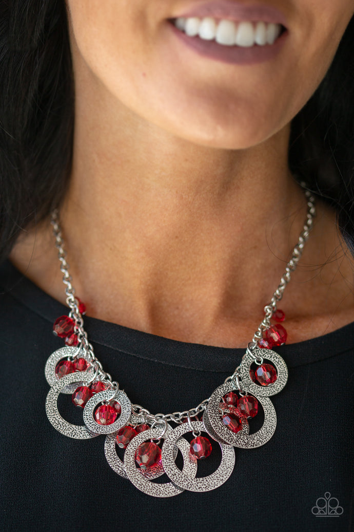 Turn It Up - Paparazzi Red Necklace - BlingbyAshleyNicole