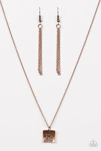 Trust in Faith | Paparazzi Copper Necklace - BlingbyAshleyNicole