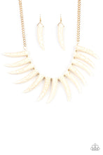 Load image into Gallery viewer, Tusk Tundra - Paparazzi White Necklace - BlingbyAshleyNicole